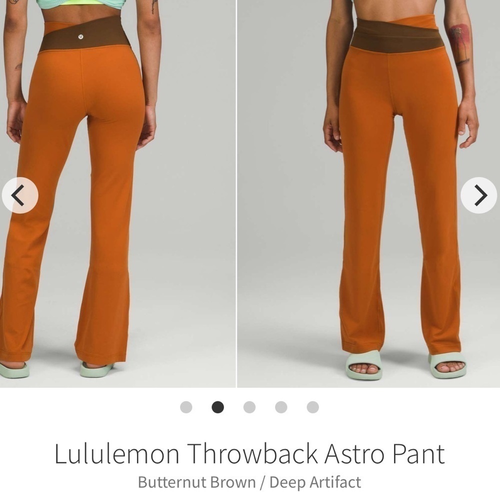 Lululemon Throwback Astro Pant Butternut Brown Deep Artifact 2022 Style W5EFOS 4